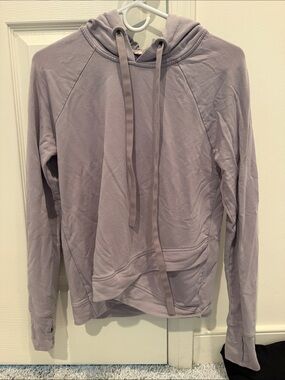 Athleta Lavender Hooded Pullover with Front Pocket